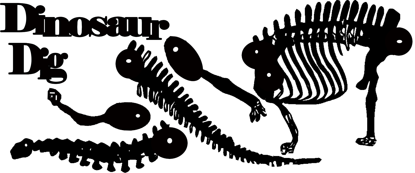 Dinosaur diplodicus skeleton Large 250 x 120  sold individually
